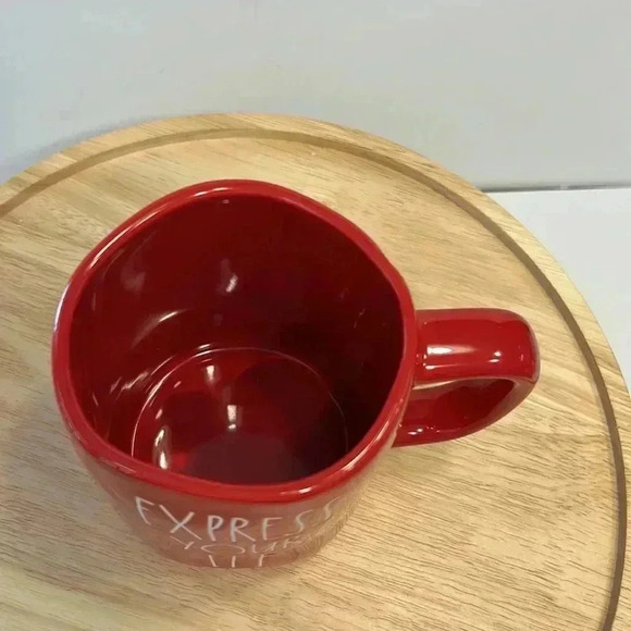 Rae Dunn Express Your Elf‎ holiday large red and white Mug - Picture 2 of 4